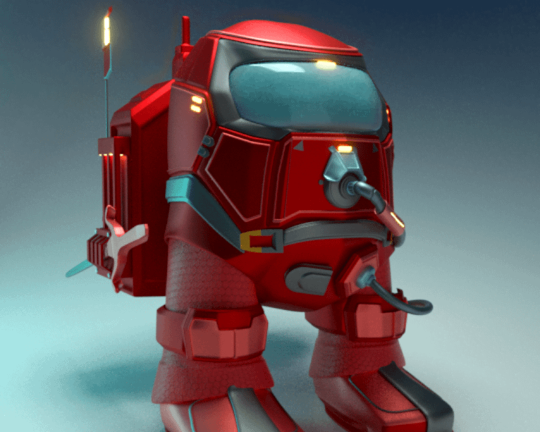 red robot model